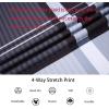 imageAlex Vando Mens Big Plaid Button Down Shirts Wrinkle Free 4Way Stretch Smart Casual ShirtBlackGrey