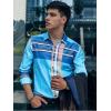 imageAlex Vando Mens Big Plaid Button Down Shirts Wrinkle Free 4Way Stretch Smart Casual ShirtBlueRoyal