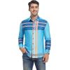 imageAlex Vando Mens Big Plaid Button Down Shirts Wrinkle Free 4Way Stretch Smart Casual ShirtBlueRoyal