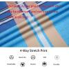 imageAlex Vando Mens Big Plaid Button Down Shirts Wrinkle Free 4Way Stretch Smart Casual ShirtBlueRoyal