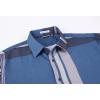 imageAlex Vando Mens Big Plaid Button Down Shirts Wrinkle Free 4Way Stretch Smart Casual ShirtRoyalBlack