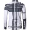 imageAlex Vando Mens Big Plaid Button Down Shirts Wrinkle Free 4Way Stretch Smart Casual ShirtWhiteBlack