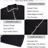 imageAlex Vando Mens Retro Cardigan Shirts Long Sleeve Two Pockets Knit Casual Button Down Shirts for MenBlack