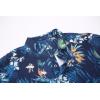 imageAlex Vando Mens Hawaiian Golf Shirt Moisture Wicking Digital Print Golf Shirts for MenNavy Leaf