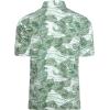 imageAlex Vando Mens Hawaiian Golf Shirt Moisture Wicking Digital Print Golf Shirts for MenWhite Green Leaf