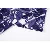 imageAlex Vando Mens Hawaiian Golf Shirt Moisture Wicking Digital Print Golf Shirts for MenWhite With Navy Leaf