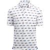 imageAlex Vando Mens Hawaiian Golf Shirt Moisture Wicking Digital Print Golf Shirts for MenWhite Car