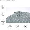 imageAlex Vando Mens Golf Shirt Moisture Wicking QuickDry Print Performance Polo Shirts for MenGrey Ball