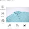imageAlex Vando Mens Golf Shirt Moisture Wicking QuickDry Print Performance Polo Shirts for MenTeal Sweep Men