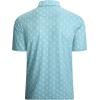 imageAlex Vando Mens Golf Shirt Moisture Wicking QuickDry Print Performance Polo Shirts for MenTeal Sweep Men