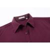 imageAlex Vando Womens Dress Shirts Wrinkle Free Regular Fit Long Sleeve Stretch Work ShirtWine