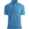 imageAlex Vando Mens Golf Shirt Moisture Wicking QuickDry Print Performance Polo Shirts for MenBlue Navy Square