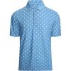 imageAlex Vando Mens Golf Shirt Moisture Wicking QuickDry Print Performance Polo Shirts for MenDusty Blue Ball