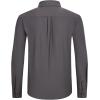 imageAlex Vando Mens Water Proof Button Down Shirts Two Pockets Long Sleeve Outdoor ShirtsCharcoal
