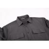 imageAlex Vando Mens Water Proof Button Down Shirts Two Pockets Long Sleeve Outdoor ShirtsCharcoal
