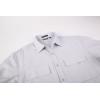 imageAlex Vando Mens Water Proof Button Down Shirts Two Pockets Long Sleeve Outdoor ShirtsGrey