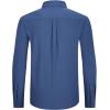 imageAlex Vando Mens Water Proof Button Down Shirts Two Pockets Long Sleeve Outdoor ShirtsNavy
