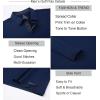 imageAlex Vando Mens Golf Shirt Moisture Wicking QuickDry Solid Long Sleeve Polo Shirts for MenNavy 09