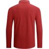 imageAlex Vando Mens Golf Shirt Moisture Wicking QuickDry Solid Long Sleeve Polo Shirts for MenRed 09
