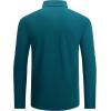 imageAlex Vando Mens Golf Shirt Moisture Wicking QuickDry Solid Long Sleeve Polo Shirts for MenTeal 09