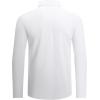 imageAlex Vando Mens Golf Shirt Moisture Wicking QuickDry Solid Long Sleeve Polo Shirts for MenWhite 09