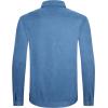 imageAlex Vando Mens Suede Shirt Jackets Long Sleeve Two Pockets Snap Casual Button Down ShirtsBlue
