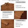 imageAlex Vando Mens Suede Shirt Jackets Long Sleeve Two Pockets Snap Casual Button Down ShirtsBrown