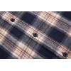 imageAlex Vando Mens Button Down Shirts Regular Fit Long Sleeve Casual Plaid Flannel ShirtNavyKhaki N34