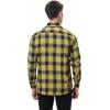 imageAlex Vando Mens Button Down Shirts Regular Fit Long Sleeve Casual Plaid Flannel ShirtYellow