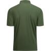 imageAlex Vando Mens Golf Shirt Moisture Wicking QuickDry Solid Short Sleeve Polo Shirts for MenOlive 09