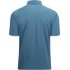 imageAlex Vando Mens Golf Shirt Moisture Wicking QuickDry Solid Short Sleeve Polo Shirts for MenTeal 09