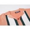 imageAlex Vando Mens Knitted Dress Shirts 8Way Stretch Easy Care Solid Short Sleeve Shirt for MenOrangeWhite