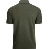 imageAlex Vando Mens Knitted Dress Shirts 8Way Stretch Easy Care Solid Short Sleeve Shirt for MenStripe Army