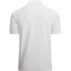 imageAlex Vando Mens Knitted Dress Shirts 8Way Stretch Easy Care Solid Short Sleeve Shirt for MenStripe White
