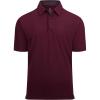 imageAlex Vando Mens Golf Shirt Moisture Wicking QuickDry Solid Short Sleeve Polo Shirts for MenBurgundy 09