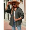 imageAlex Vando Womens Casual ButtonDown Shirt Long Sleeve Stylish Oversized Blouses