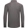 imageAlex Vando Mens Knit Dress Shirts Seamless Collar Long Sleeve Super Stretch Sports Shirts for MenCharcoal