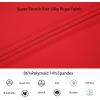 imageAlex Vando Mens Knit Dress Shirts Seamless Collar Long Sleeve Super Stretch Sports Shirts for MenRed