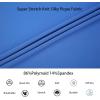 imageAlex Vando Mens Knit Dress Shirts Seamless Collar Long Sleeve Super Stretch Sports Shirts for MenRoyal