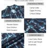 imageAlex Vando Mens Print Button Down Shirts Linen Cotton Camp Collar Long Sleeve Casual ShirtsNavy Tiedye
