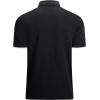 imageAlex Vando Mens Polo Shirt Cotton Blend Fashion Casual Polo Shirts for MenBlack
