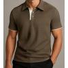 imageAlex Vando Mens Polo Shirt Cotton Blend Fashion Casual Polo Shirts for MenCoffee