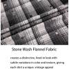 imageAlex Vando Mens Button Down Shirts Regular Fit Long Sleeve Casual Plaid Flannel ShirtDistressed Black