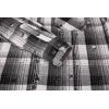 imageAlex Vando Mens Button Down Shirts Regular Fit Long Sleeve Casual Plaid Flannel ShirtDistressed Black