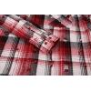 imageAlex Vando Mens Button Down Shirts Regular Fit Long Sleeve Casual Plaid Flannel ShirtDistressed Red