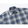 imageAlex Vando Mens Button Down Shirts Regular Fit Long Sleeve Casual Plaid Flannel ShirtRhinestone BlueGrey