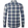imageAlex Vando Mens Button Down Shirts Regular Fit Long Sleeve Casual Plaid Flannel ShirtRhinestone BlueGrey