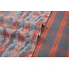 imageAlex Vando Mens Button Down Shirts Regular Fit Long Sleeve Casual Plaid Flannel ShirtRhinestone OrangeGrey
