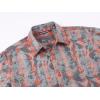 imageAlex Vando Mens Button Down Shirts Regular Fit Long Sleeve Casual Plaid Flannel ShirtRhinestone OrangeGrey
