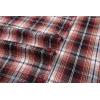 imageAlex Vando Mens Button Down Shirts Regular Fit Long Sleeve Casual Plaid Flannel ShirtRhinestone WineBlack